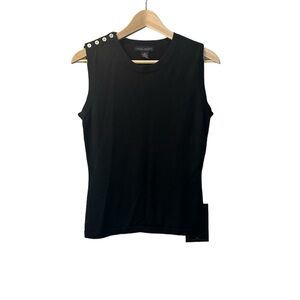 Banana Republic Black Silk Cashmere Sleeveless Top~ Size M